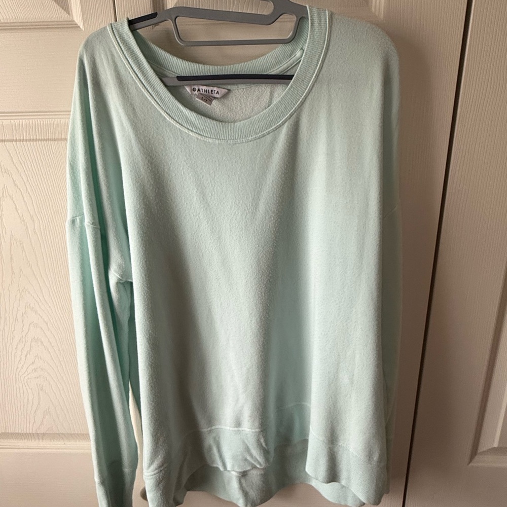 Athleta Lightweight Crewneck Sweater - Mint Green